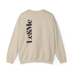 Large Vertical Signature Le&Me Logo Sweatshirt