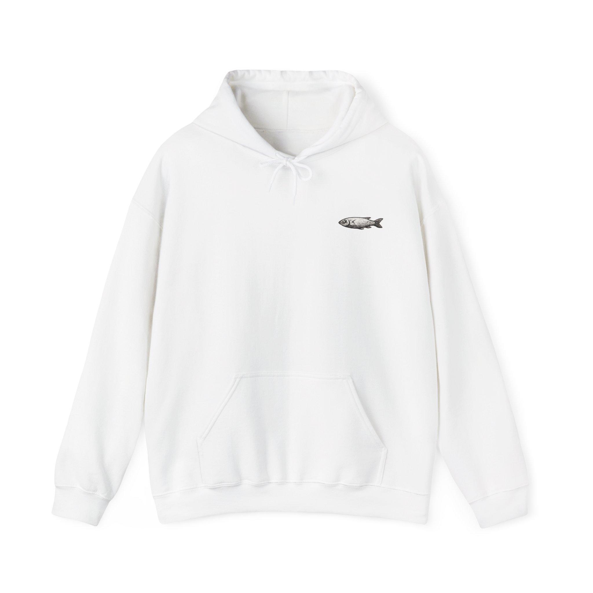 Only Dead Fish Go With The Flow Hoodie - Image 3