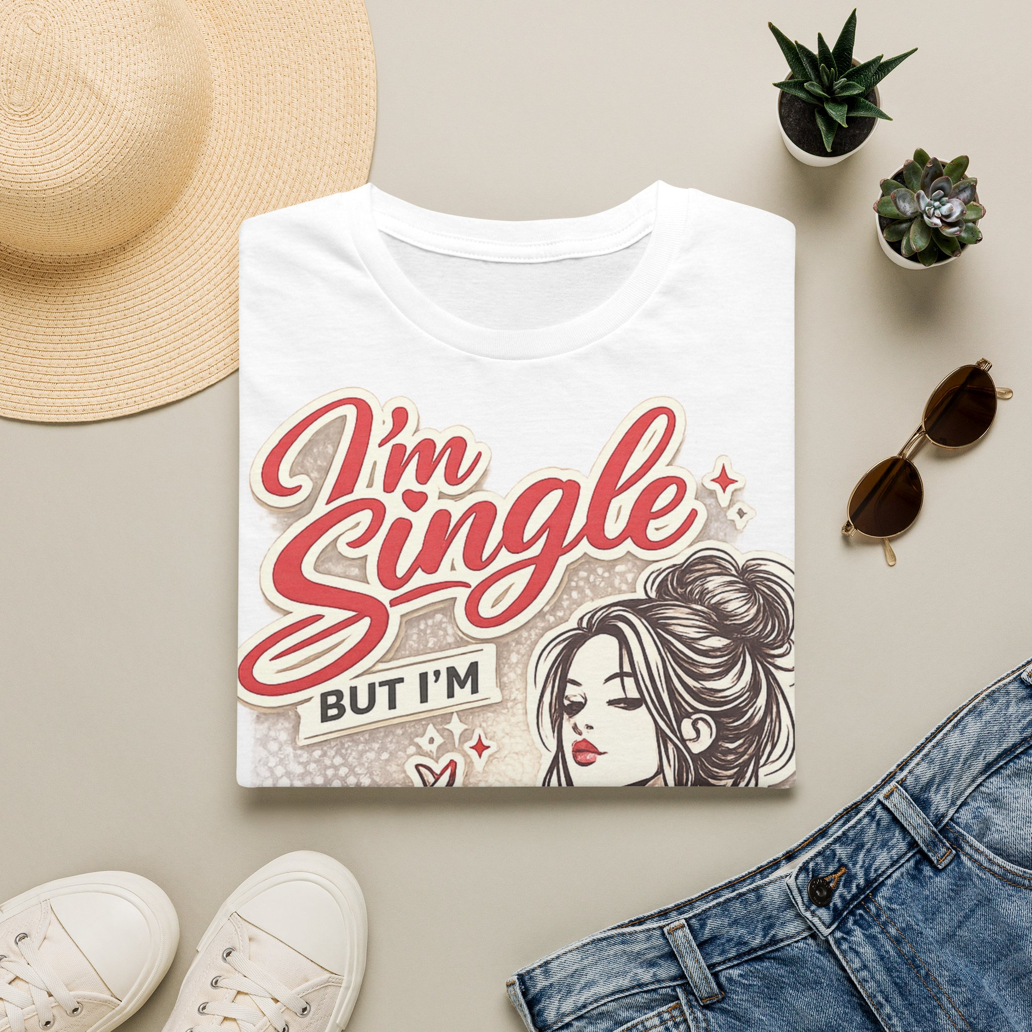 I'm Single But I'm Good With That T-Shirt - Image 2