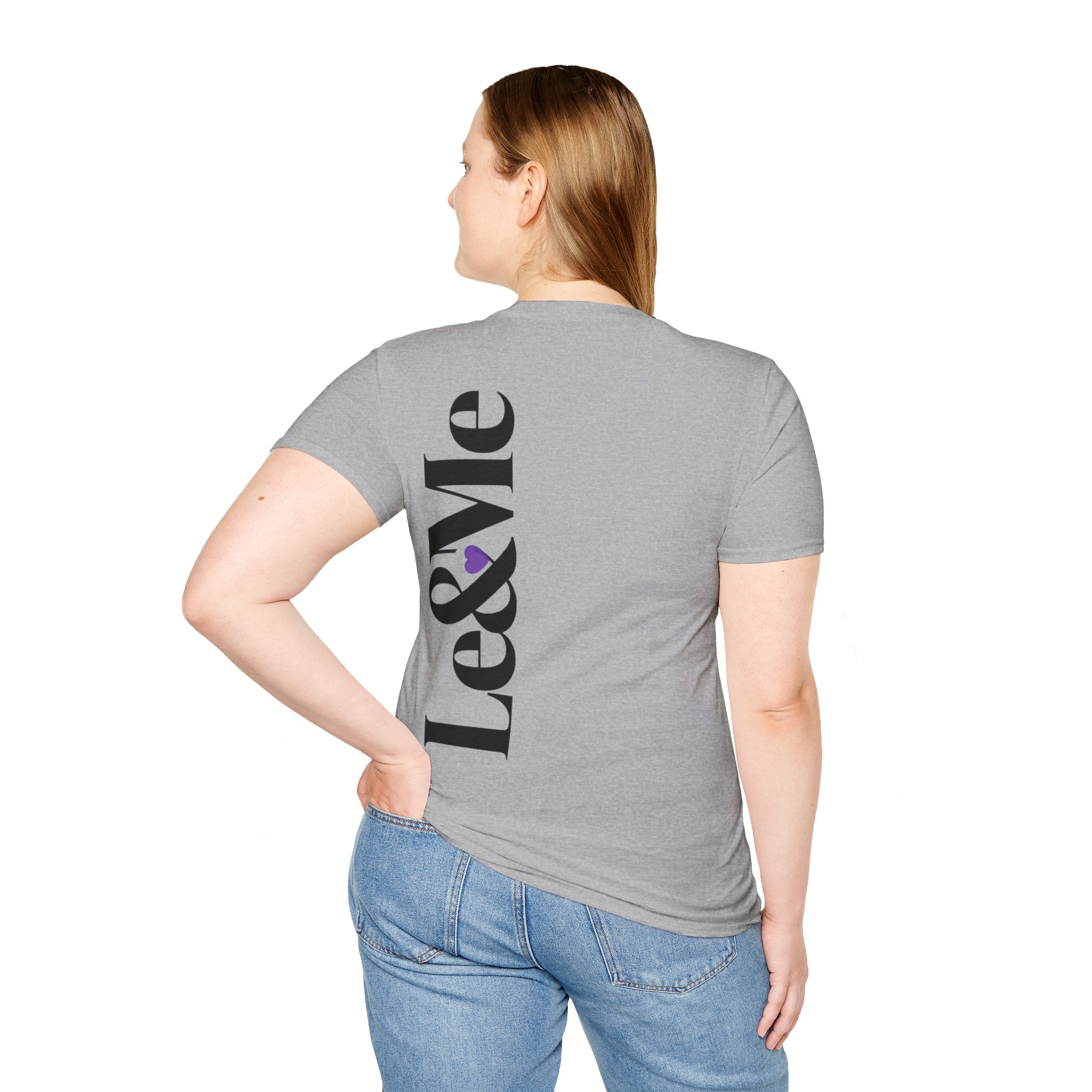 Large Vertical Signature Le&Me Logo T-Shirt - Image 2