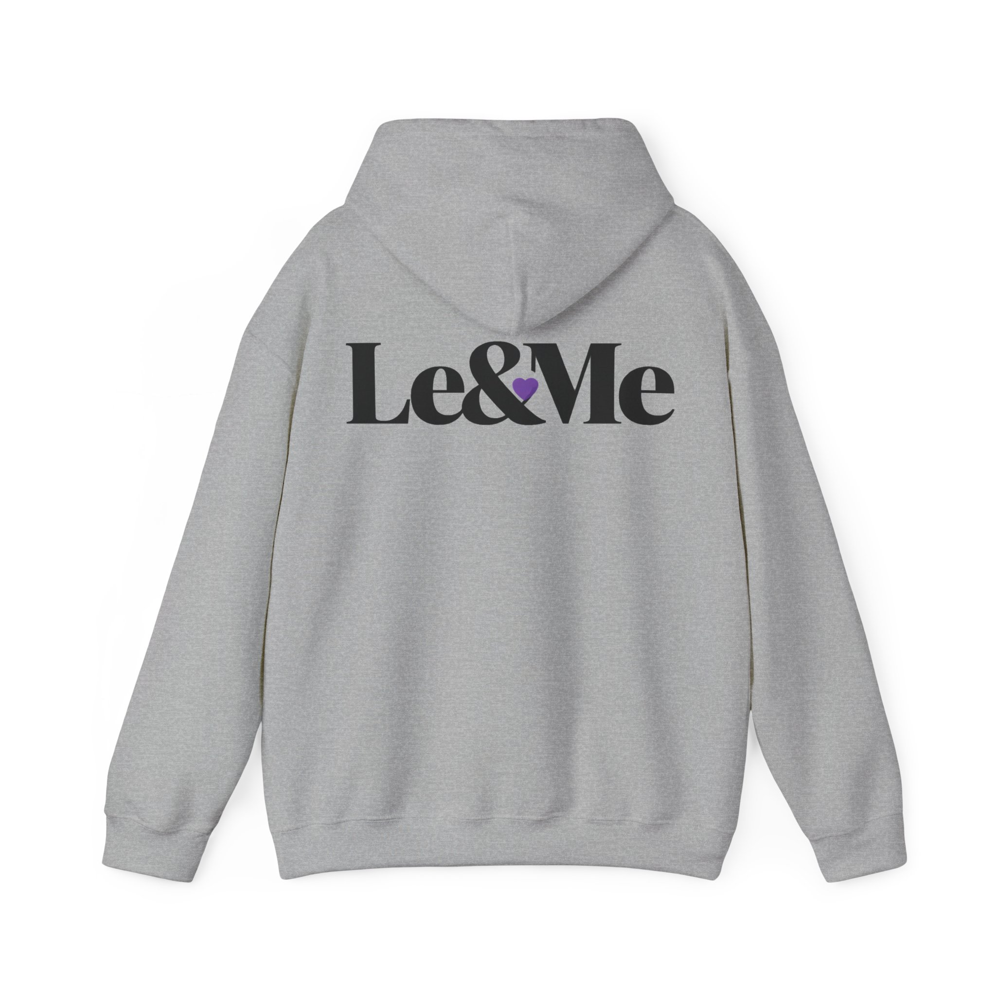 Horizontal Large Back Signature Le&Me Logo Hoodie
