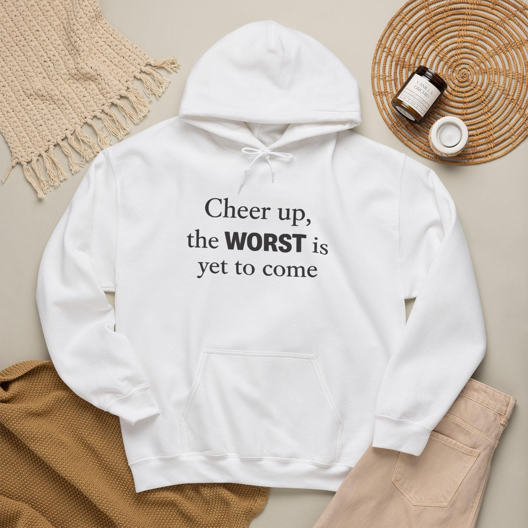 Cheer Up The WORST Is Yet To Come Hoodie - Image 4