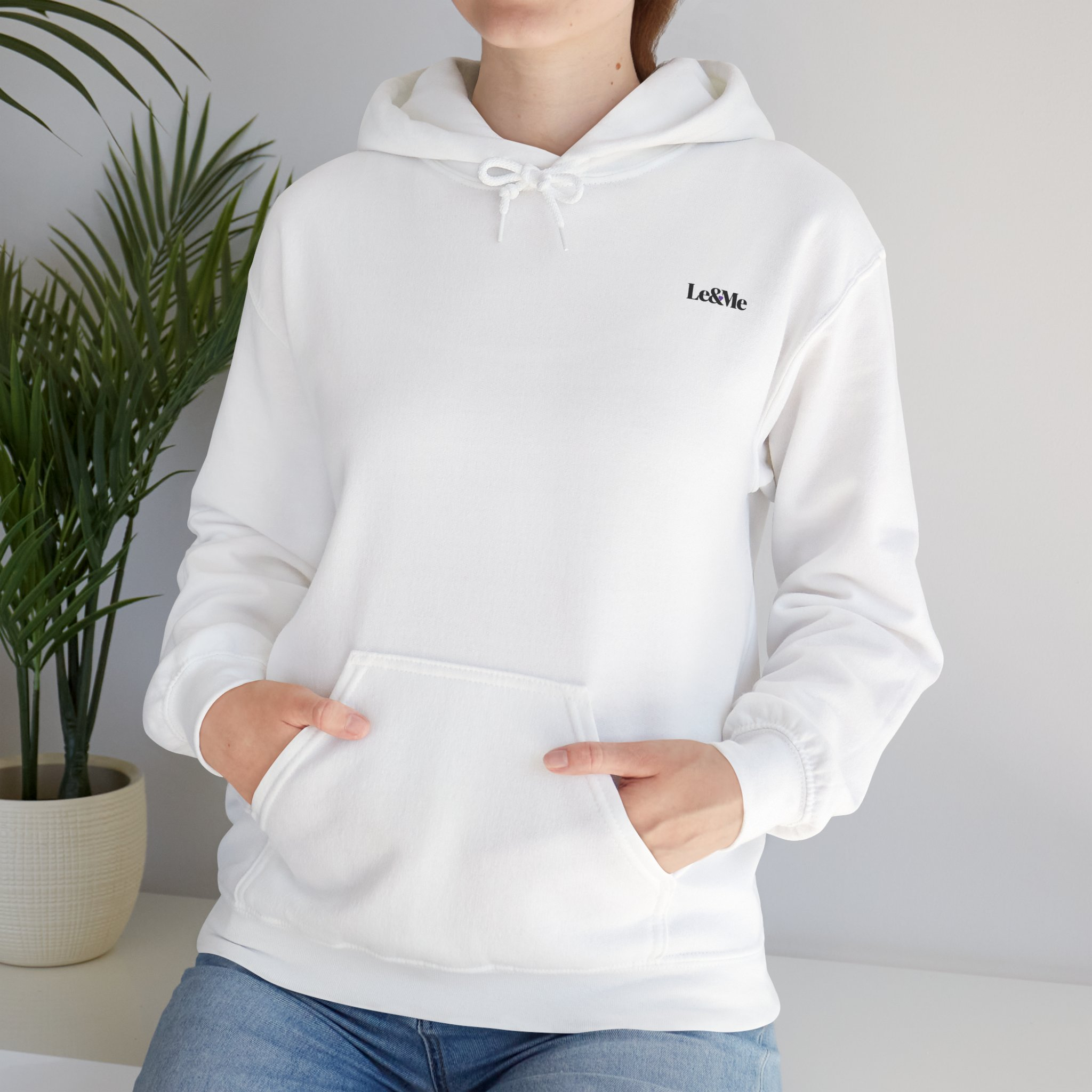 Le&Me Signature Minimalist Script Hoodie - Image 6