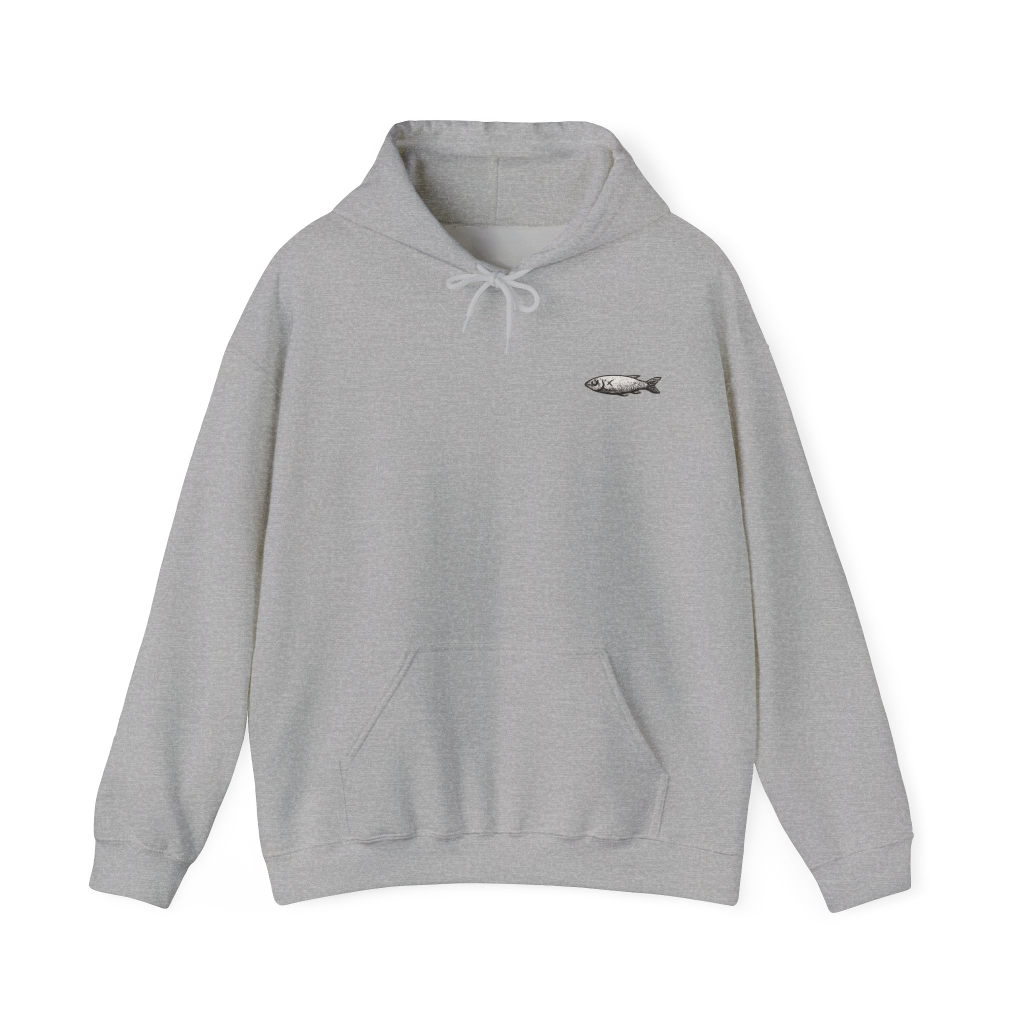 Only Dead Fish Go With The Flow Hoodie
