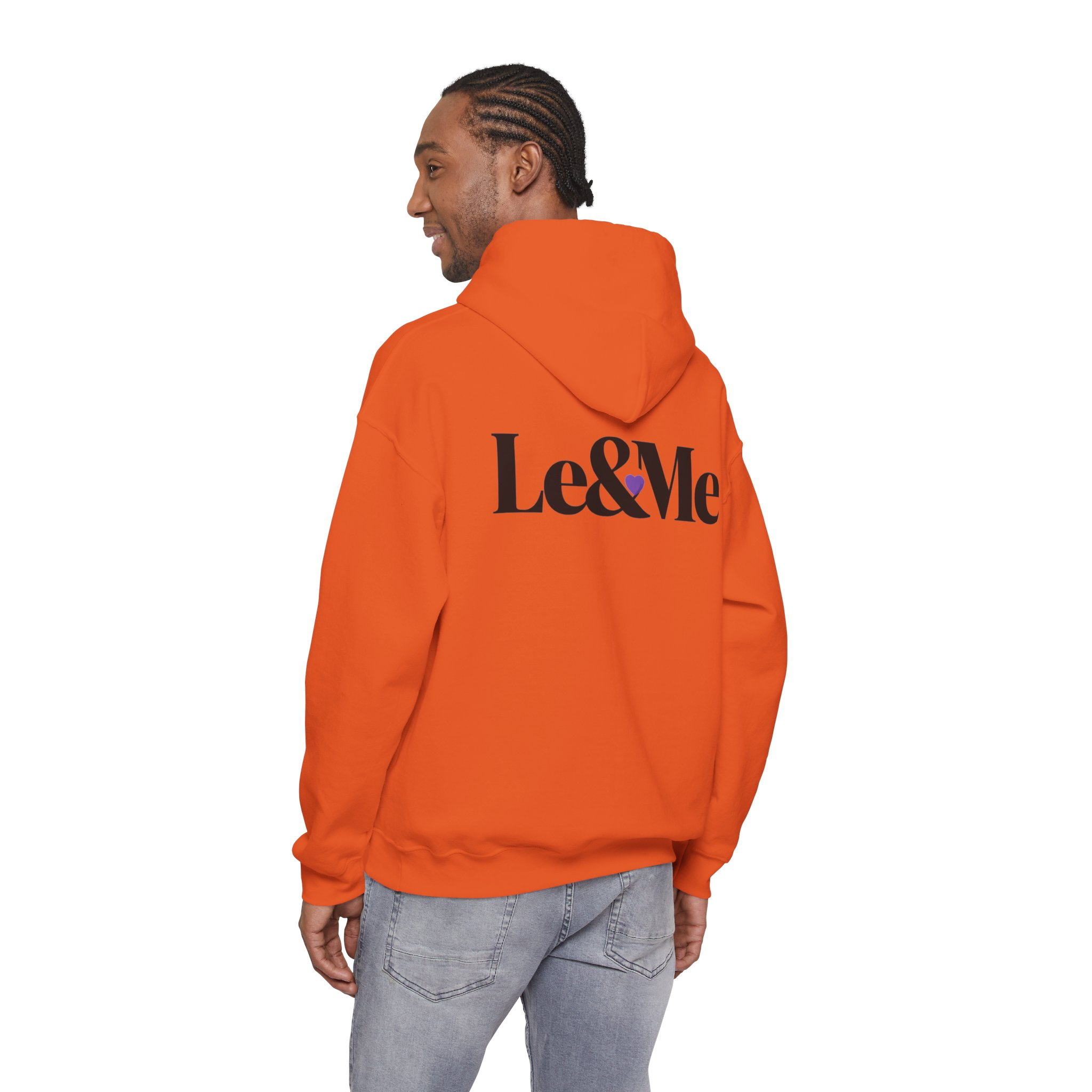 Horizontal Large Back Signature Le&Me Logo Hoodie - Image 6