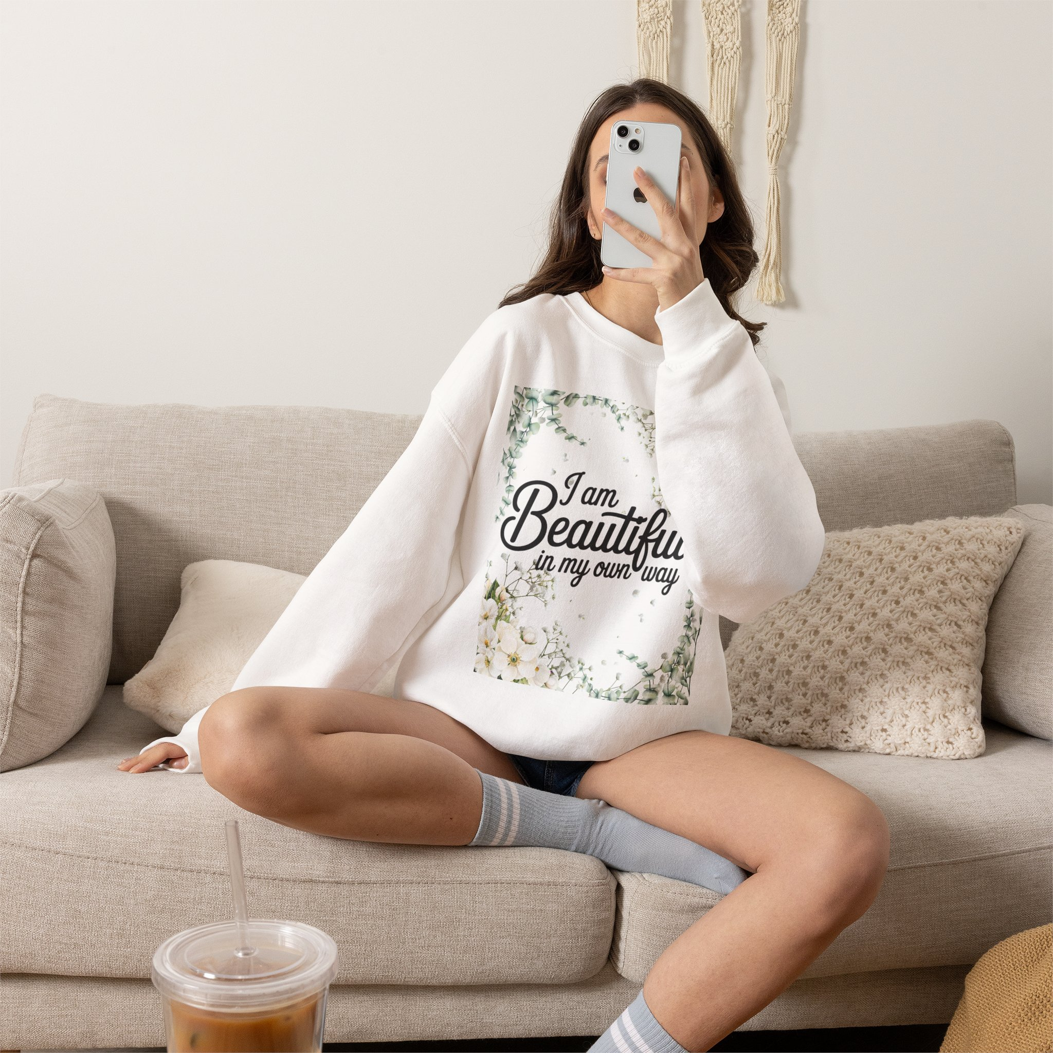 I Am Beautiful In My Own Way Sweatshirt - Image 2