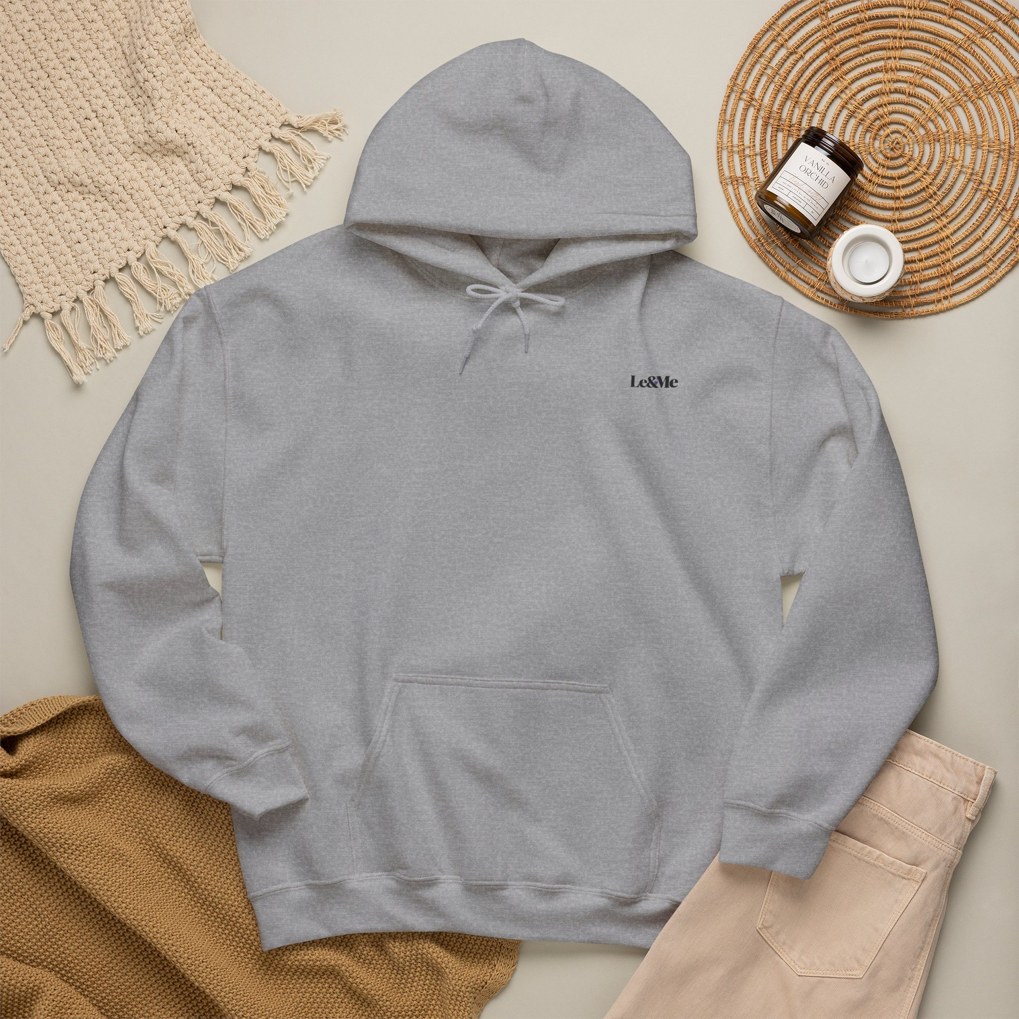 Le&Me Signature Minimalist Script Hoodie - Image 2