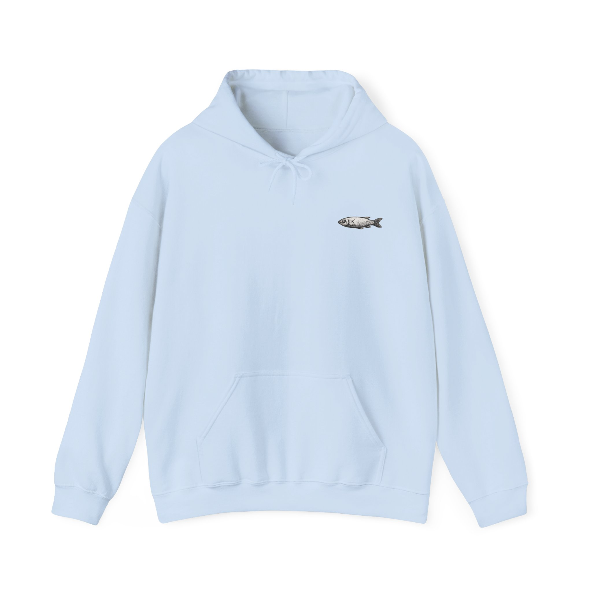 Only Dead Fish Go With The Flow Hoodie - Image 5