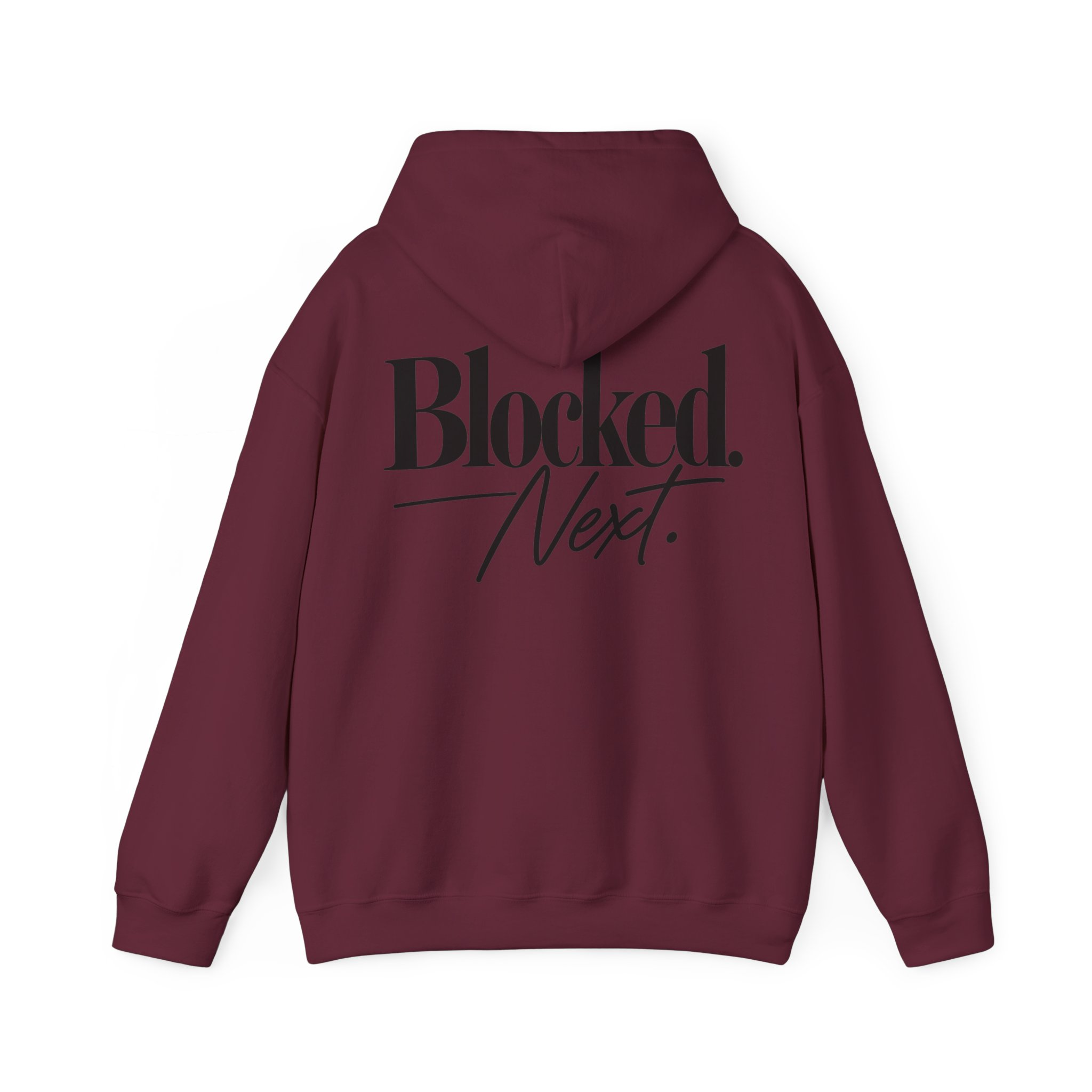 Blocked. Next. Hoodie - Back Print - Image 11