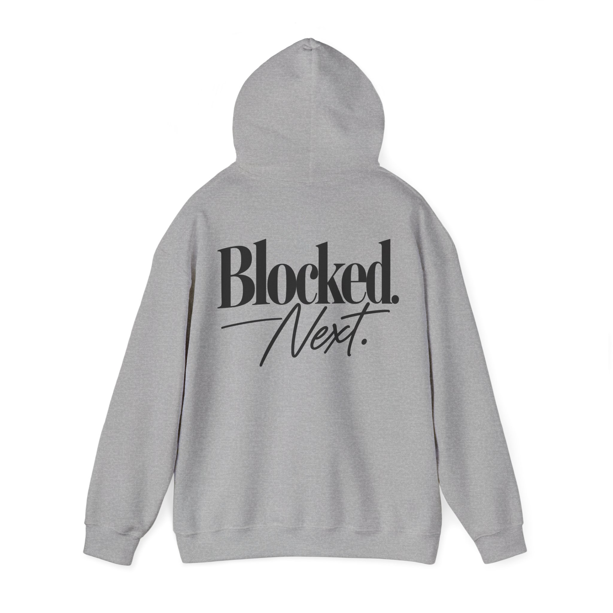 Blocked. Next. Hoodie - Back Print - Image 2