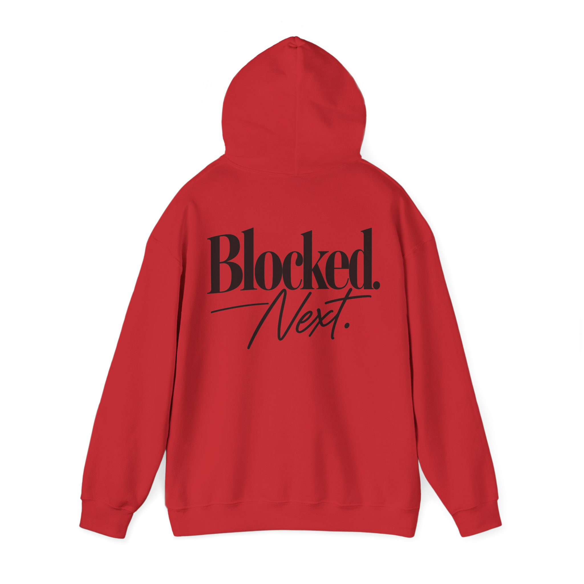 Blocked. Next. Hoodie - Back Print - Image 24