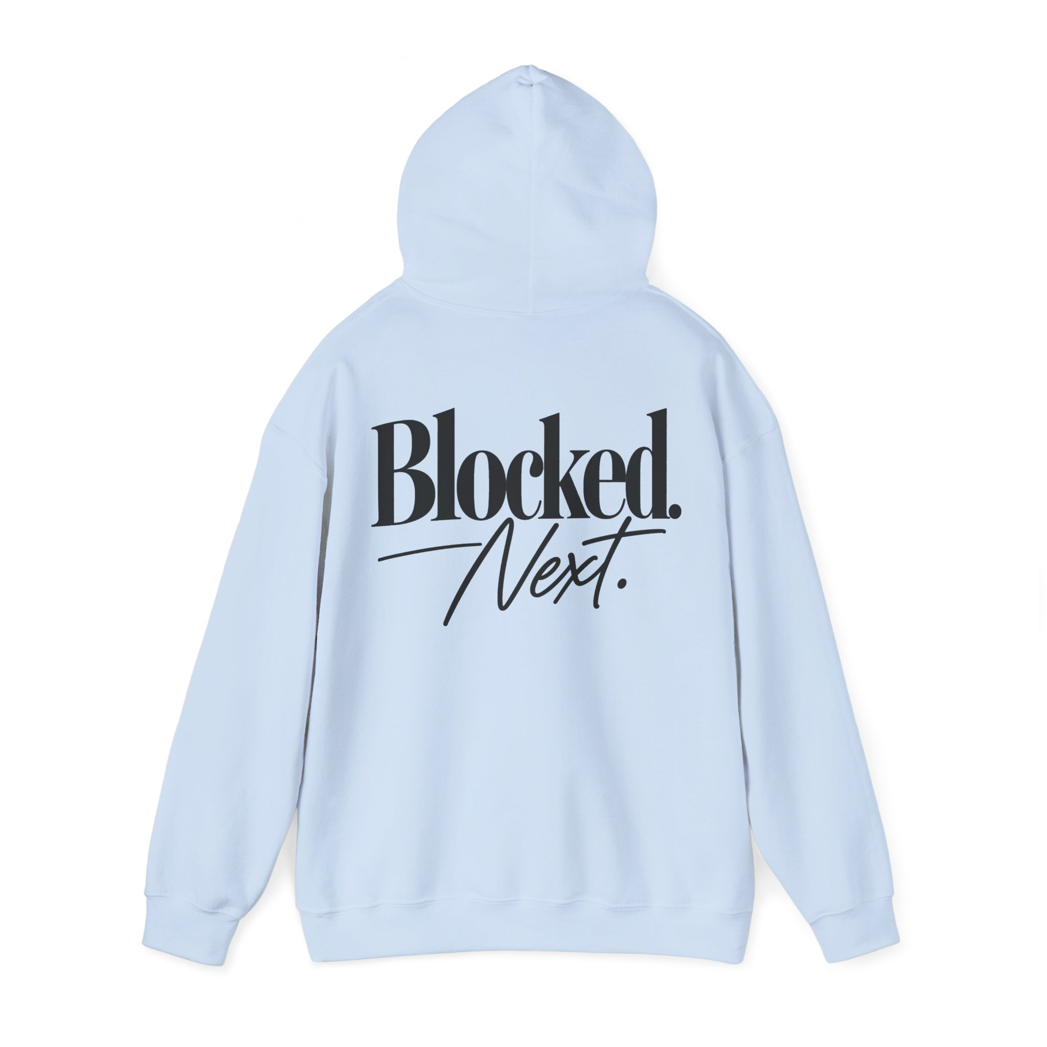 Blocked. Next. Hoodie - Back Print - Image 18