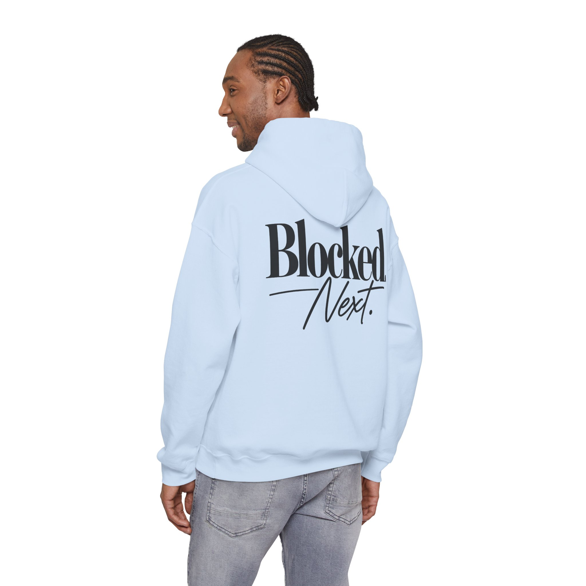 Blocked. Next. Hoodie - Back Print - Image 19