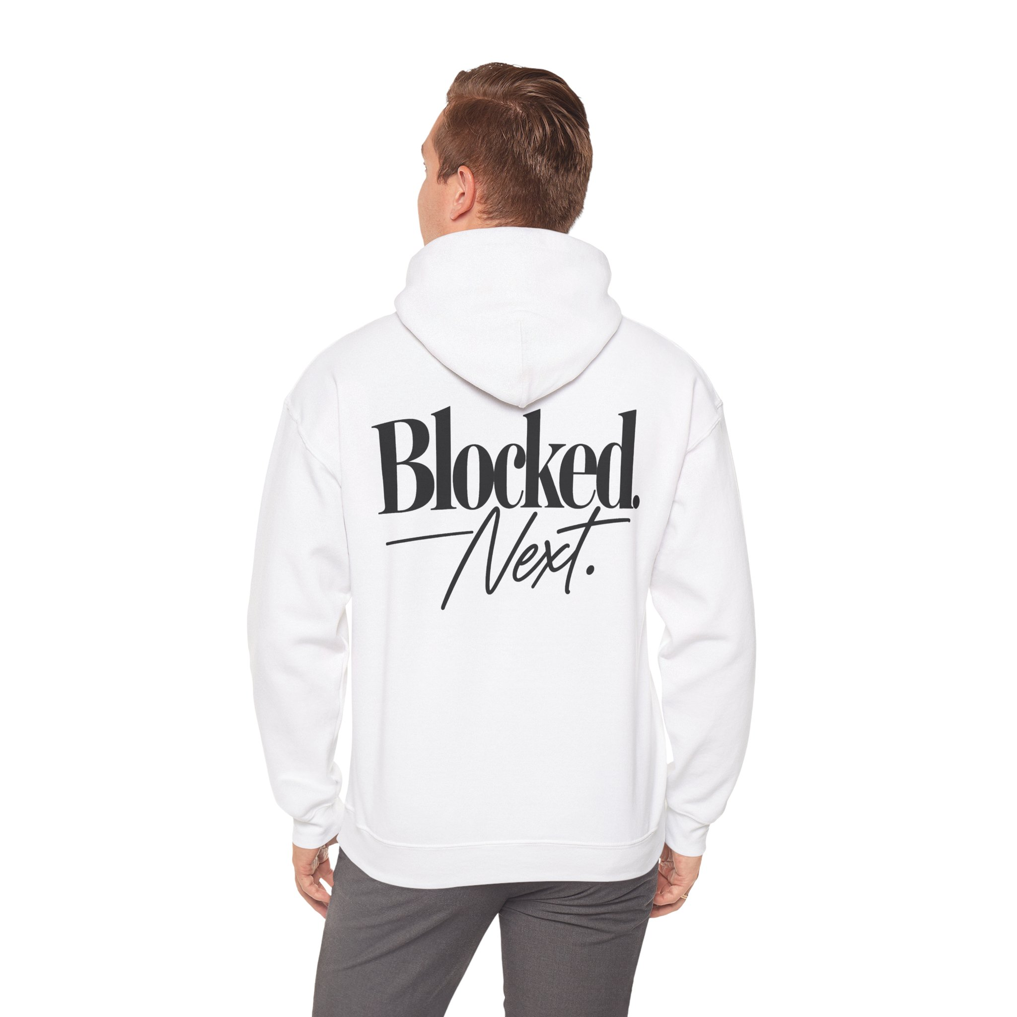 Blocked. Next. Hoodie - Back Print - Image 6