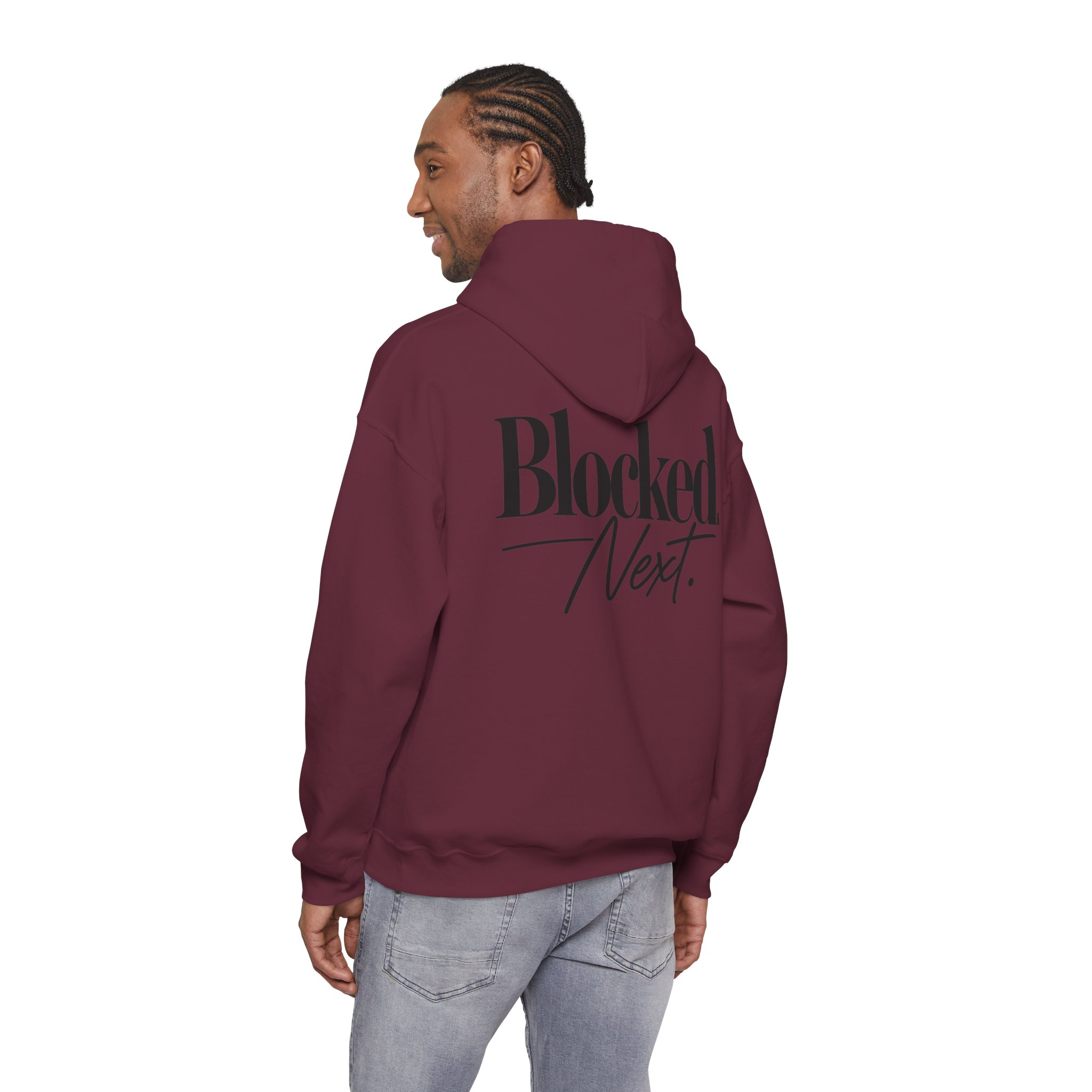 Blocked. Next. Hoodie - Back Print - Image 13