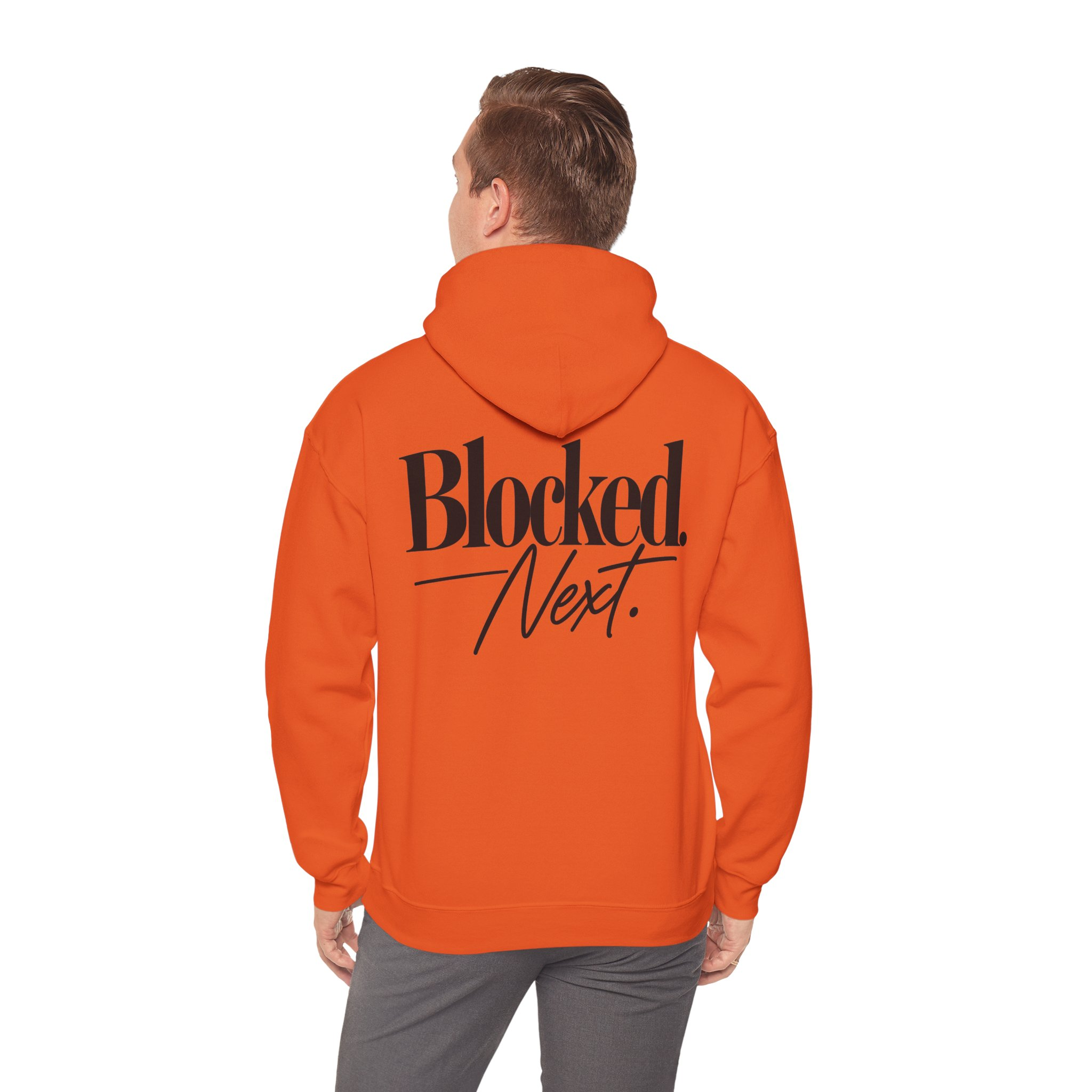 Blocked. Next. Hoodie - Back Print - Image 10