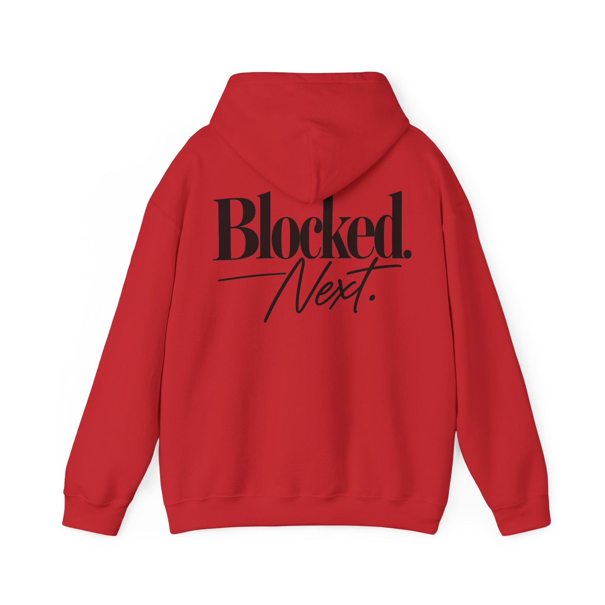 Blocked. Next. Hoodie - Back Print - Image 23
