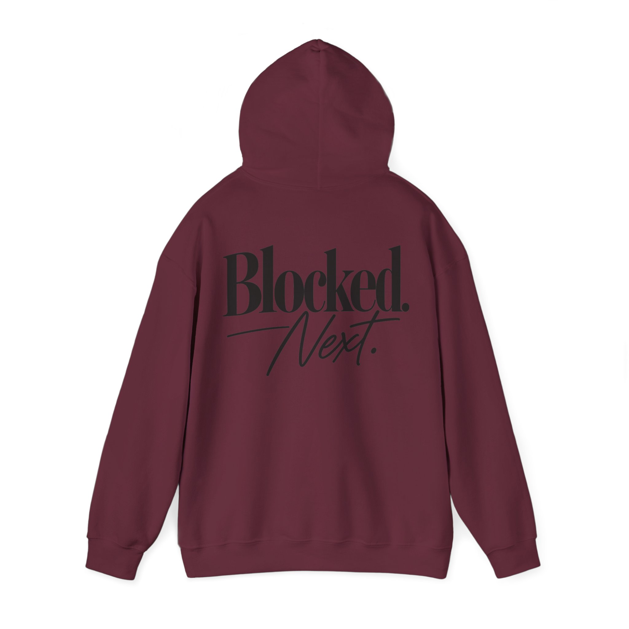 Blocked. Next. Hoodie - Back Print - Image 12