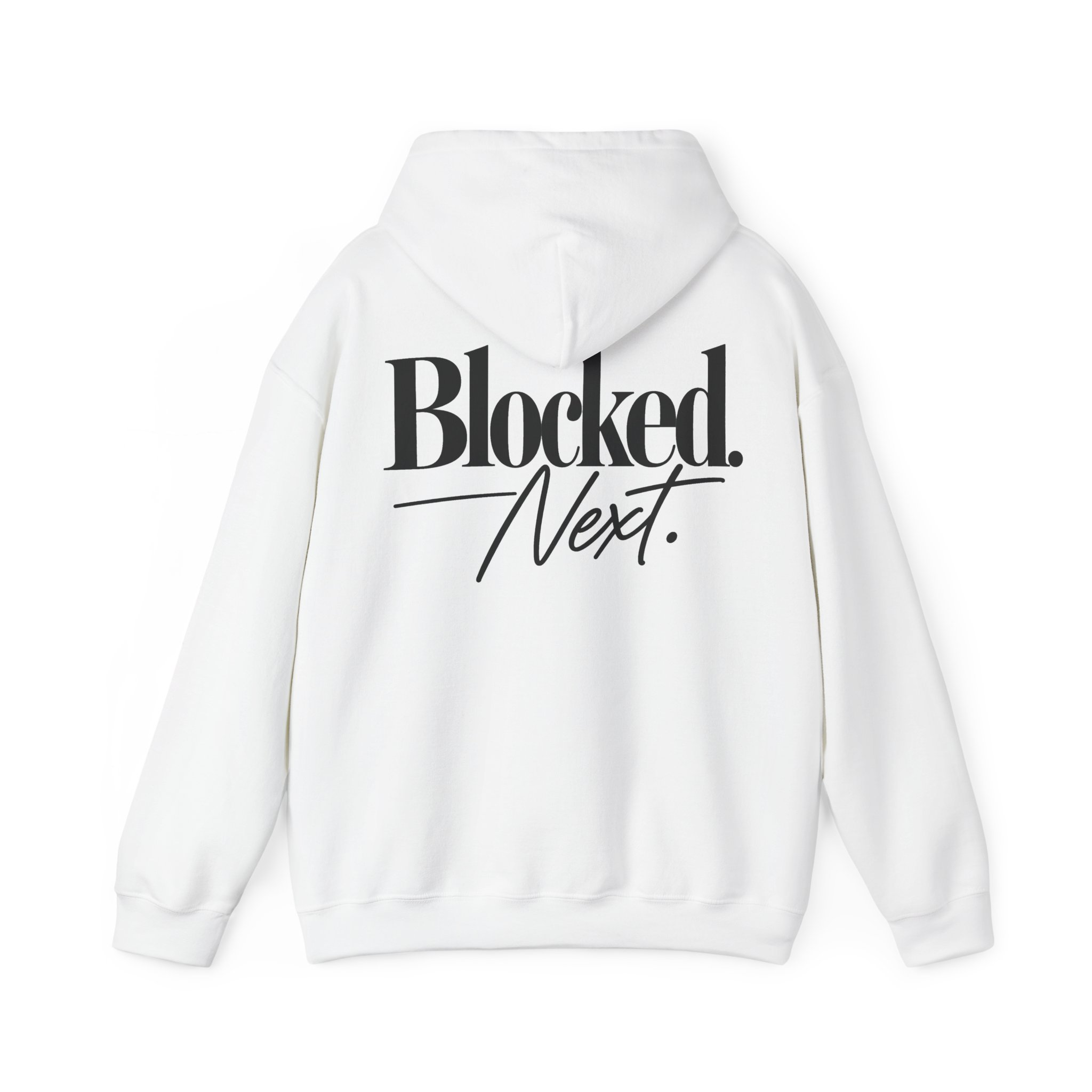 Blocked. Next. Hoodie - Back Print - Image 4